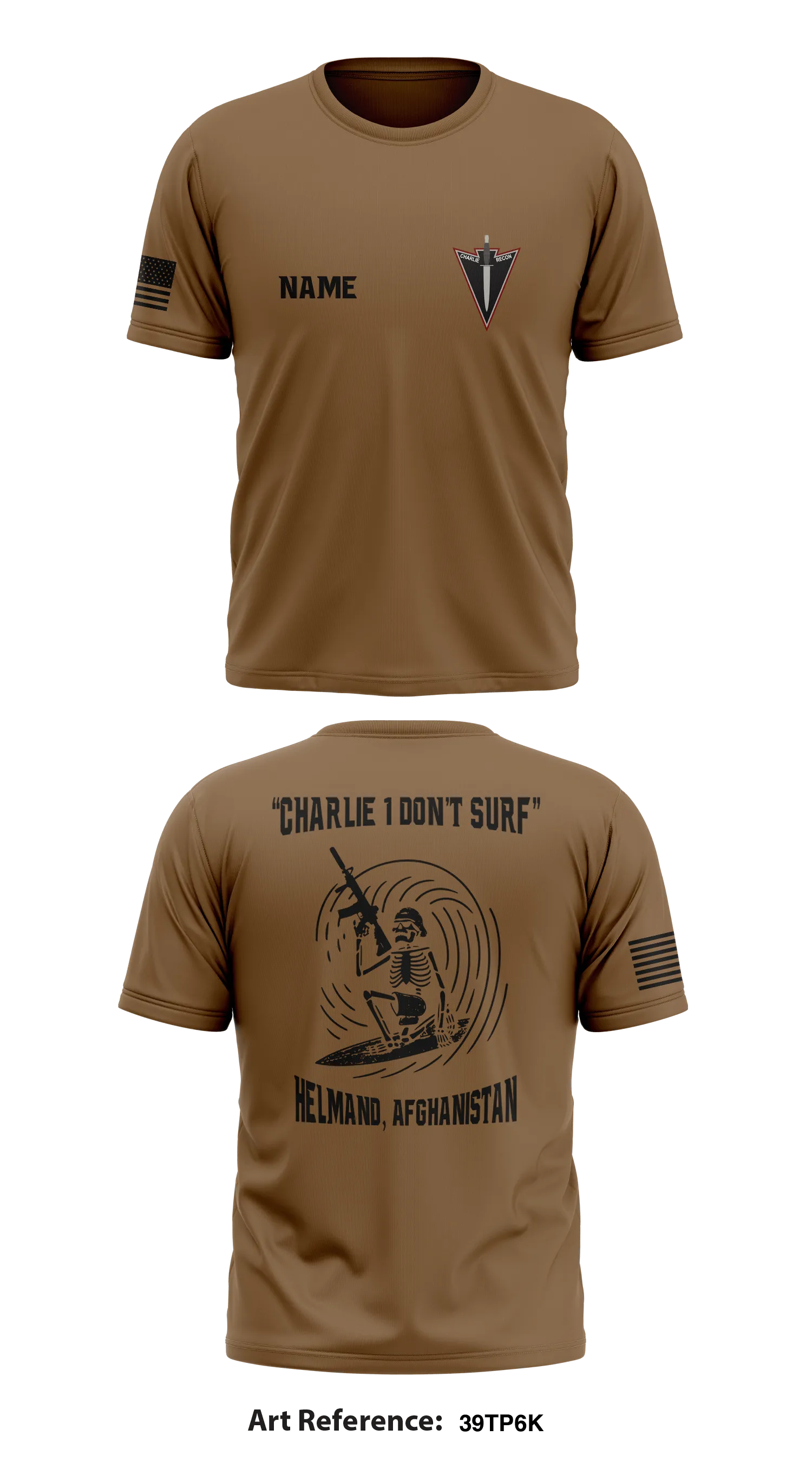 Charlie Troop, 3-71 CAV  Store 1 Core Men's SS Performance Tee - 39TP6K