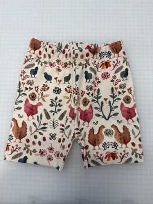 Chickens Stitched Shorts | Ready To Post