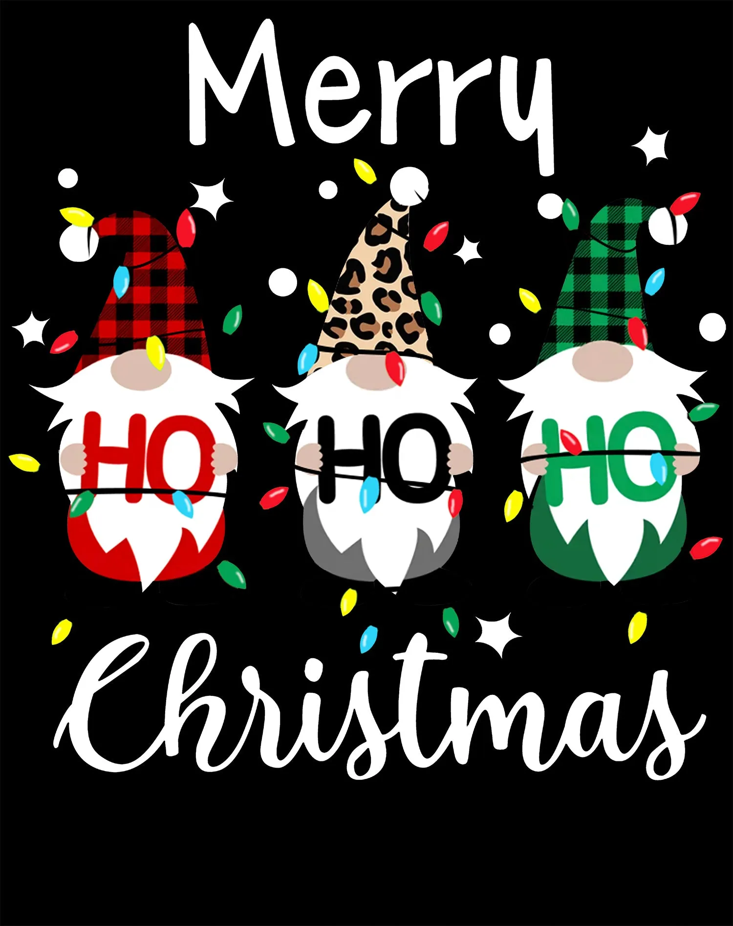 Christmas Elfs Meme Merry Ho Ho Ho Funny Cute Xmas Family Youth T-Shirt