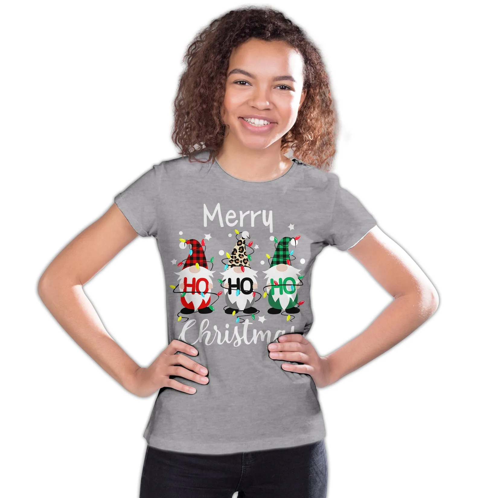 Christmas Elfs Meme Merry Ho Ho Ho Funny Cute Xmas Family Youth T-Shirt