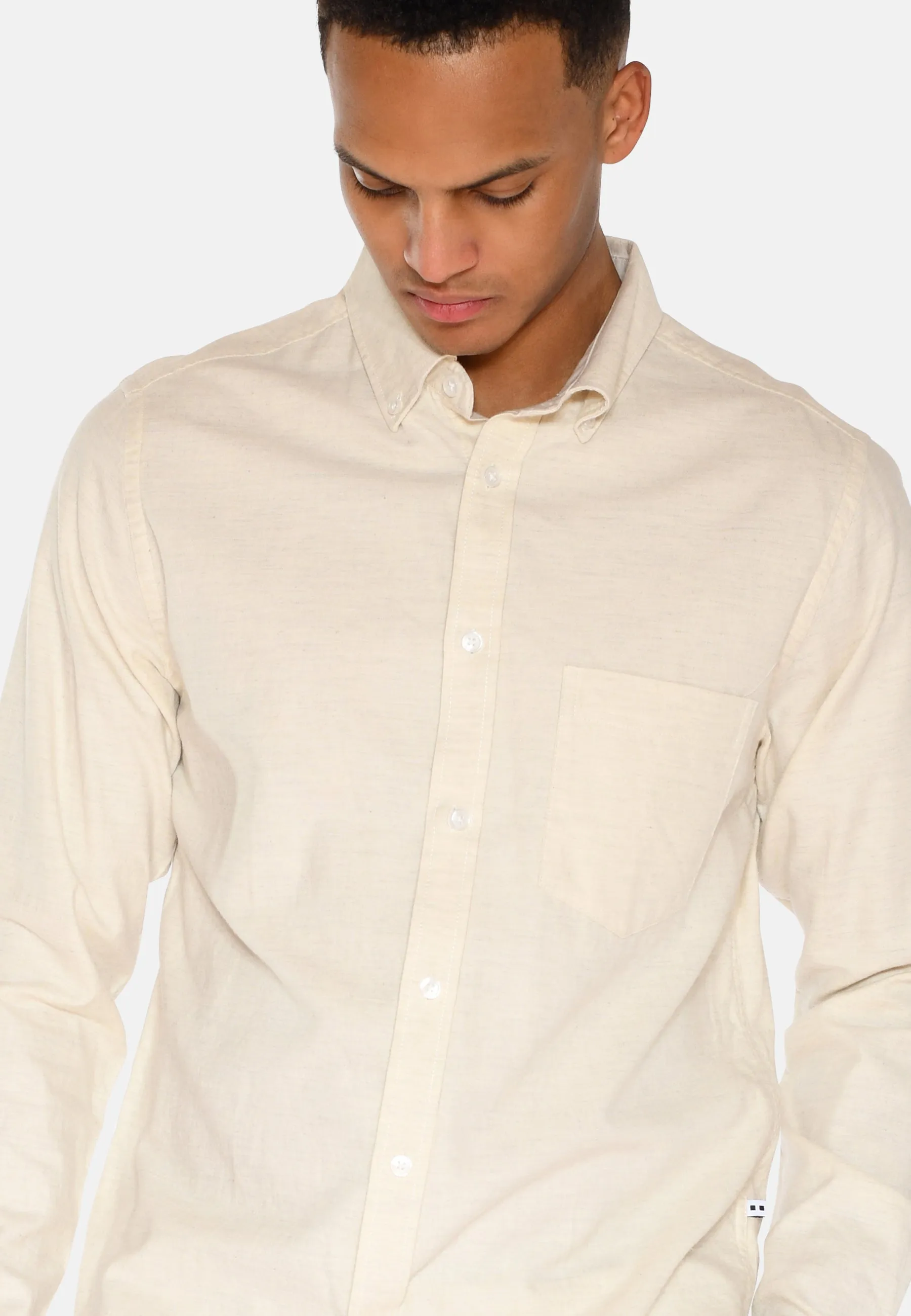 Colt long sleeved reg shirt 0063 - Coco Milk