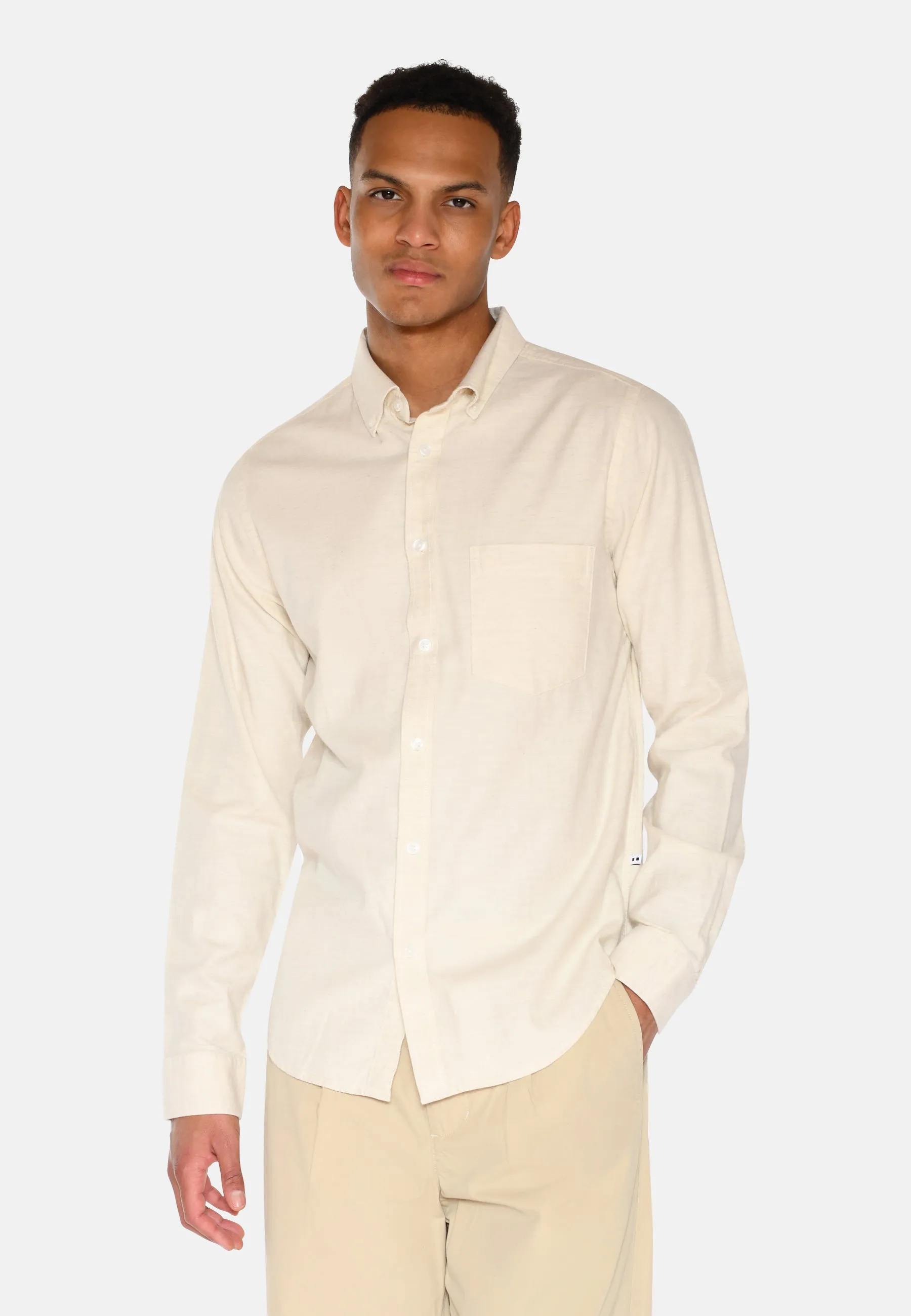 Colt long sleeved reg shirt 0063 - Coco Milk