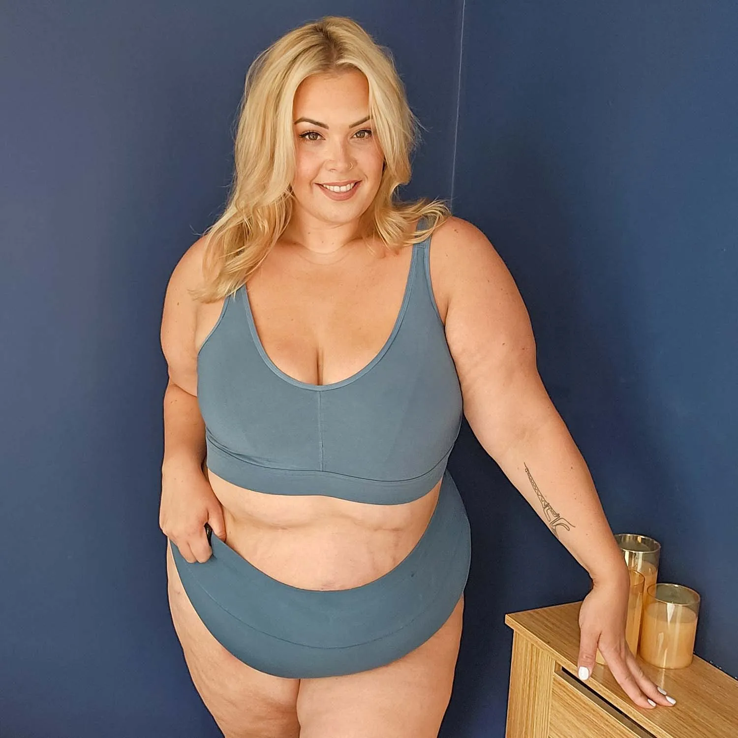 Comfort Cotton Bra - Denim