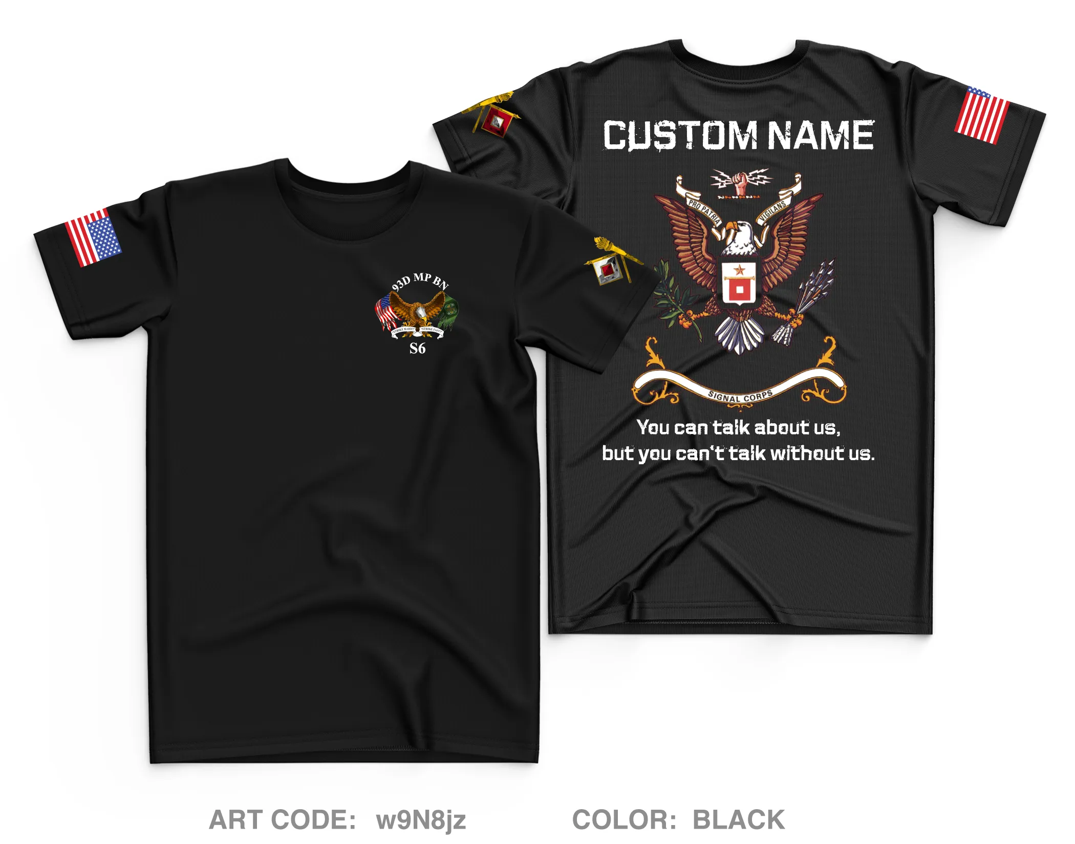 CUSTOM S6, 93D MP BN Core Men's SS Performance Tee - w9N8jz