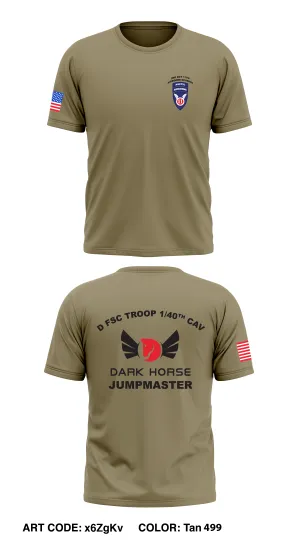 D FSC TROOP 1/40th CAV Core Men's SS Performance Tee - x6ZgKv