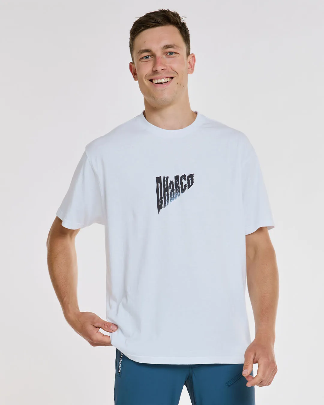 DHARCO Mens Cotton Tee | White
