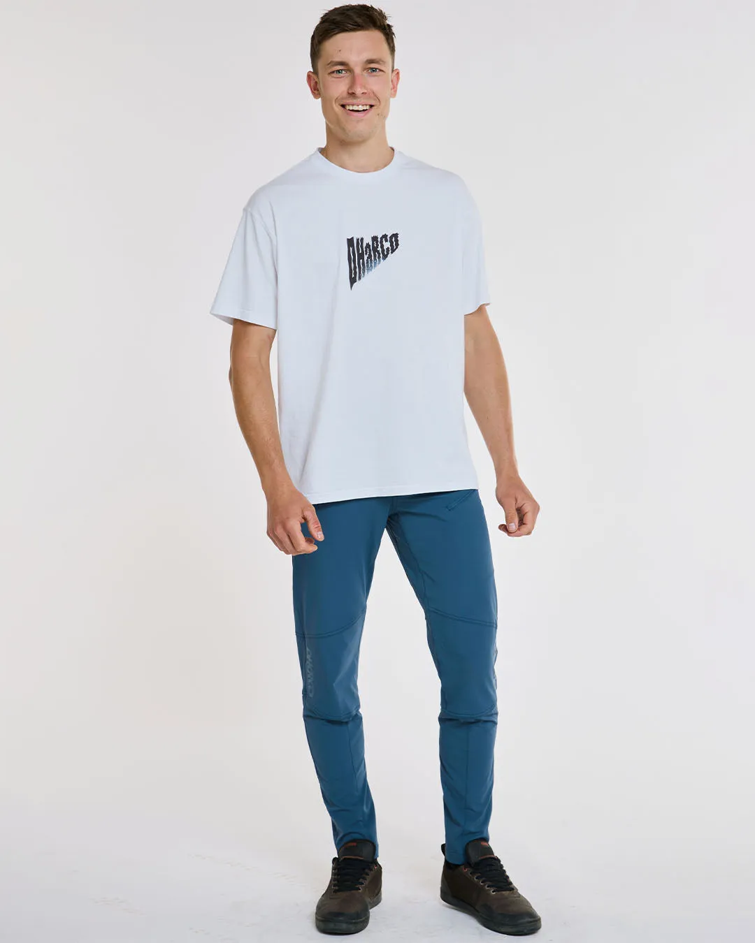 DHARCO Mens Cotton Tee | White