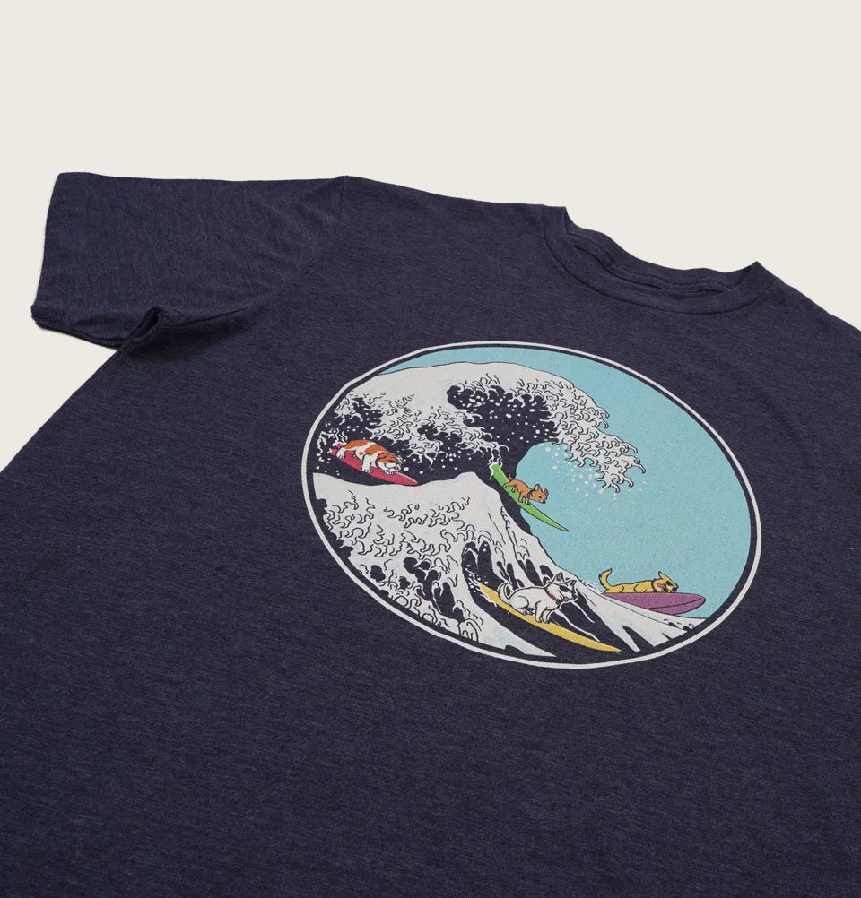DOGS RIDIN' THE WAVE Unisex T-shirt