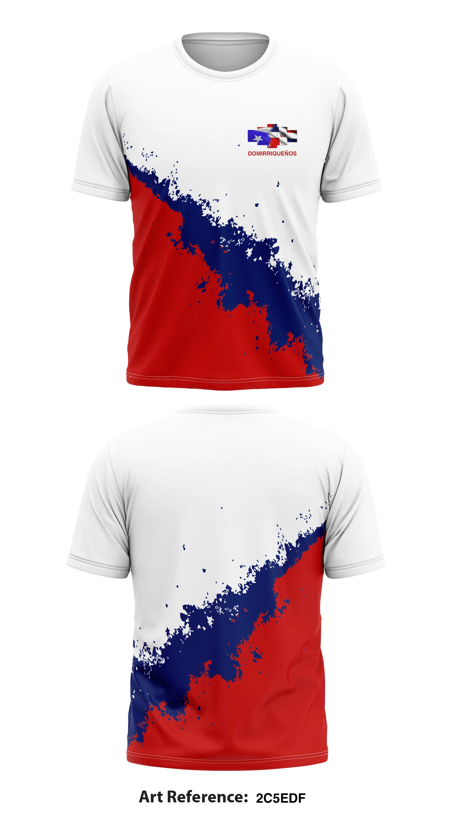Domirriquenos Core Men's SS Performance Tee - 2c5EDF