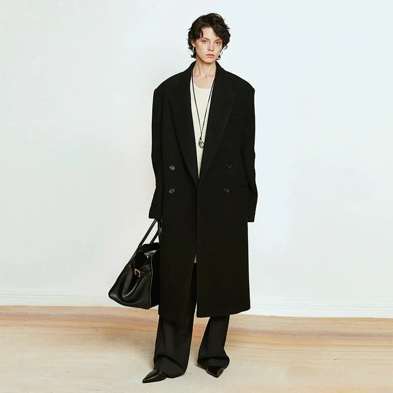 Double-Breasted Wool Coat