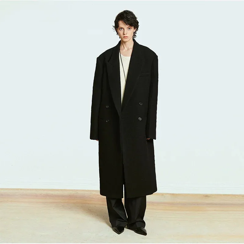 Double-Breasted Wool Coat
