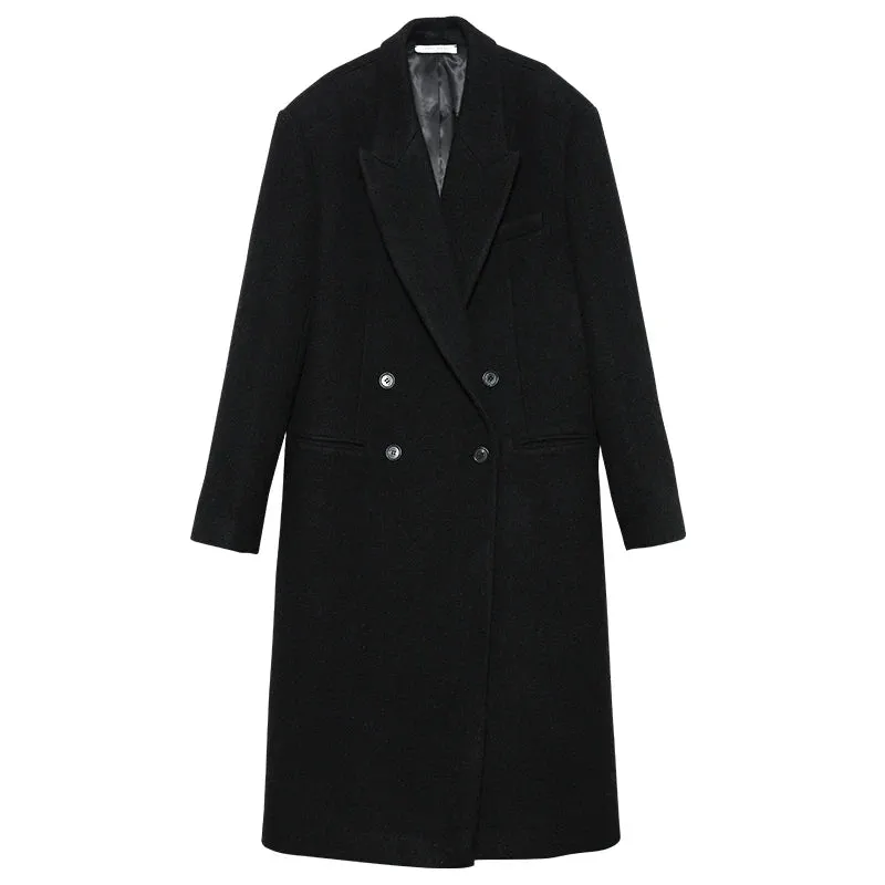 Double-Breasted Wool Coat