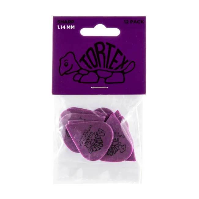 Dunlop Tortex Sharp -plektrat 1.14 mm, 12 kpl