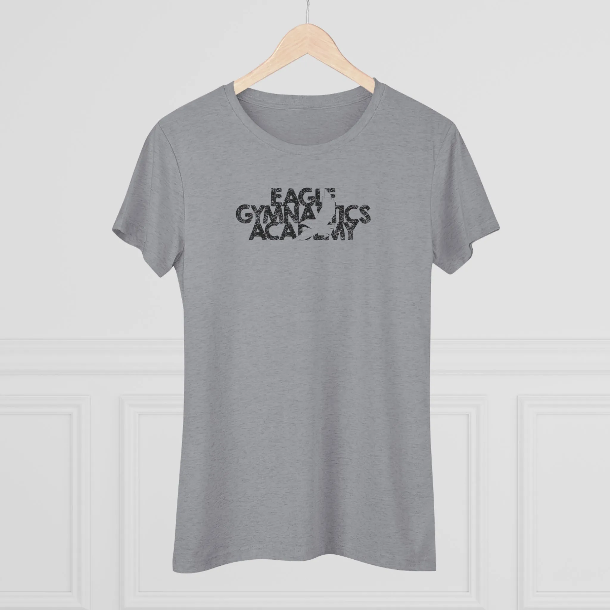 Eagle Gymnastics - Women's Trampoline & Tumbling Spine - Fitted T-Shirt