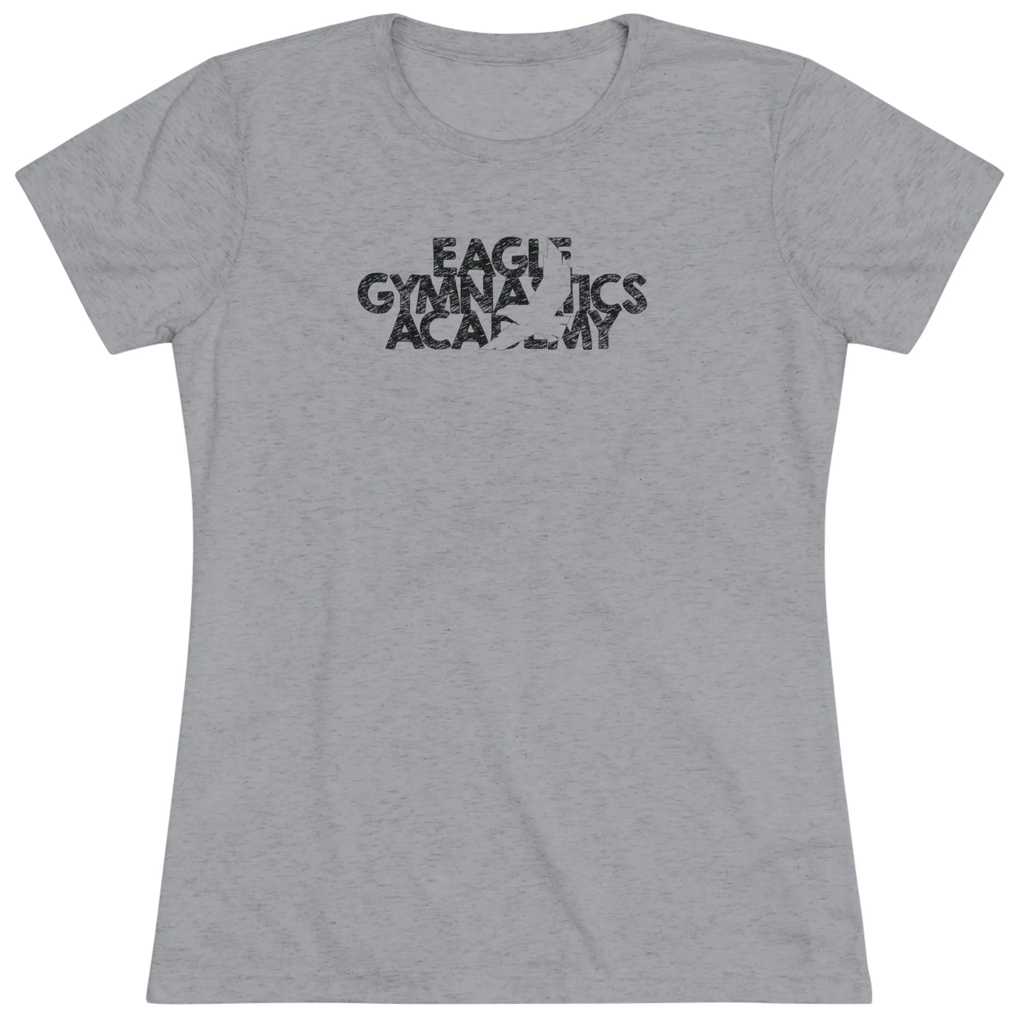 Eagle Gymnastics - Women's Trampoline & Tumbling Spine - Fitted T-Shirt
