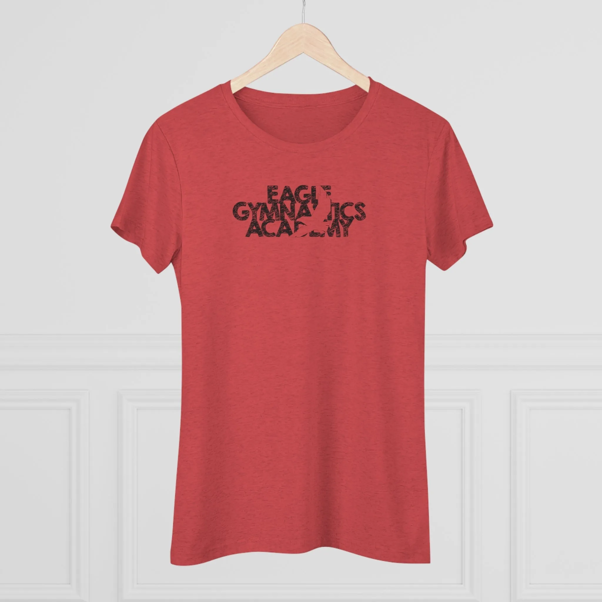 Eagle Gymnastics - Women's Trampoline & Tumbling Spine - Fitted T-Shirt