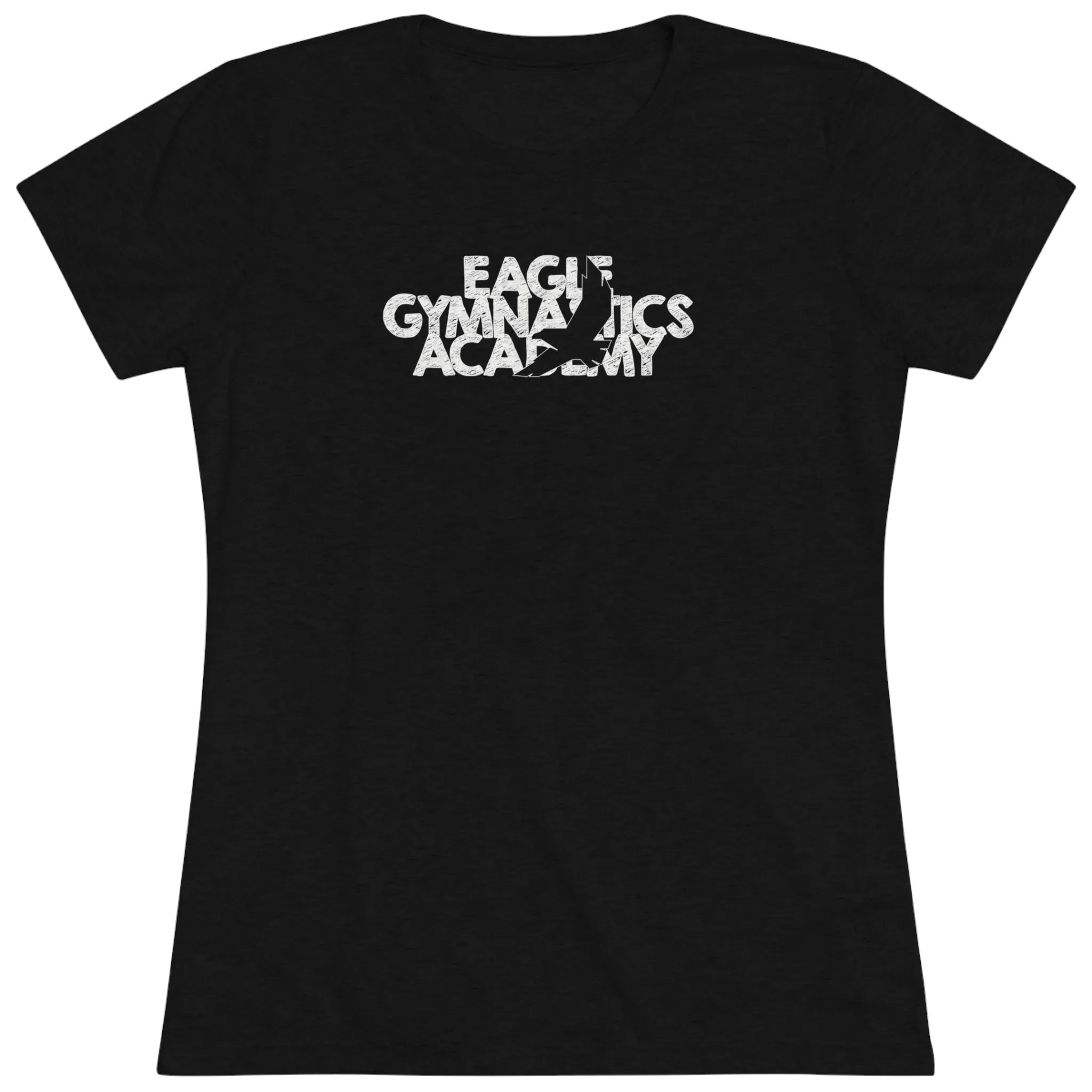 Eagle Gymnastics - Women's Trampoline & Tumbling Spine - Fitted T-Shirt