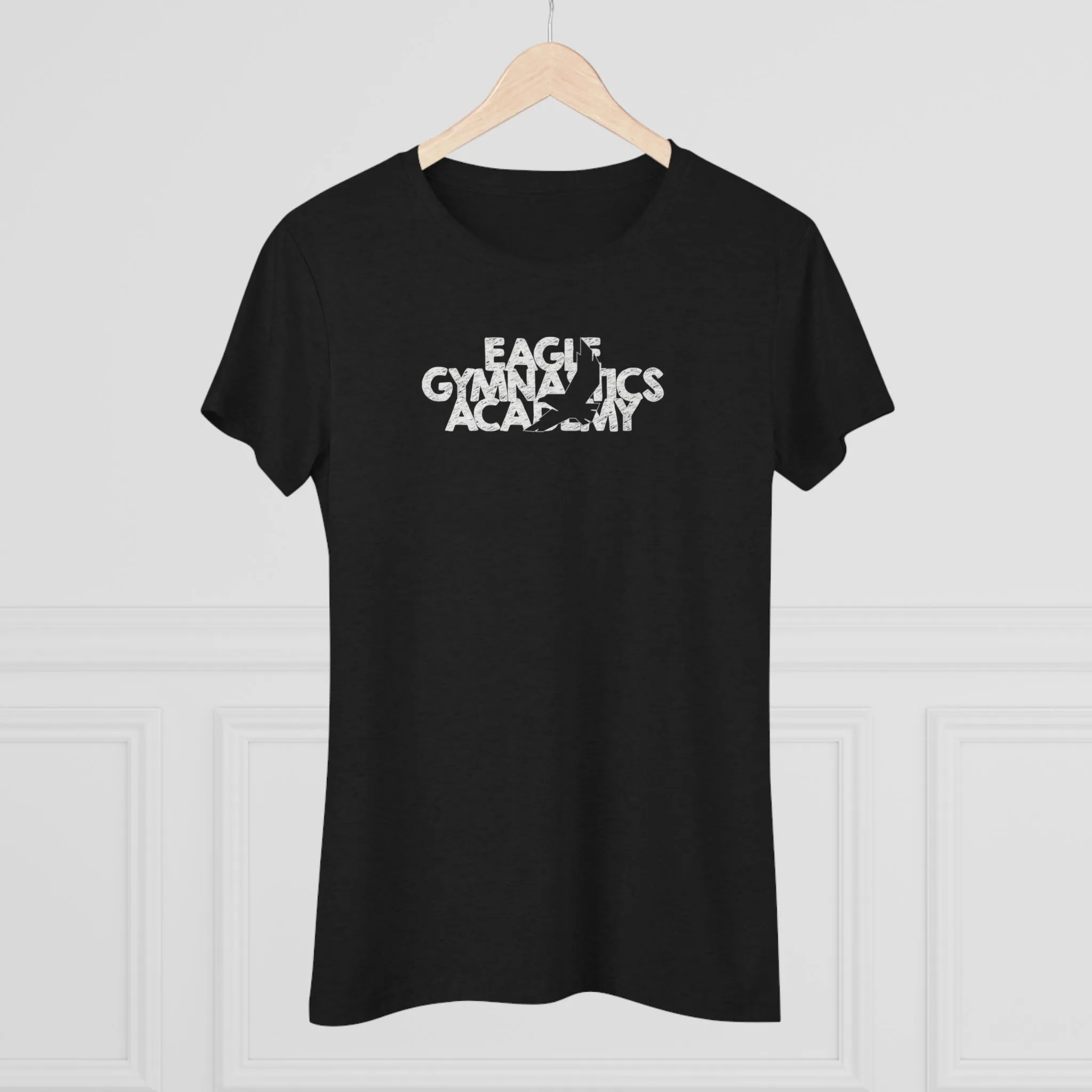 Eagle Gymnastics - Women's Trampoline & Tumbling Spine - Fitted T-Shirt