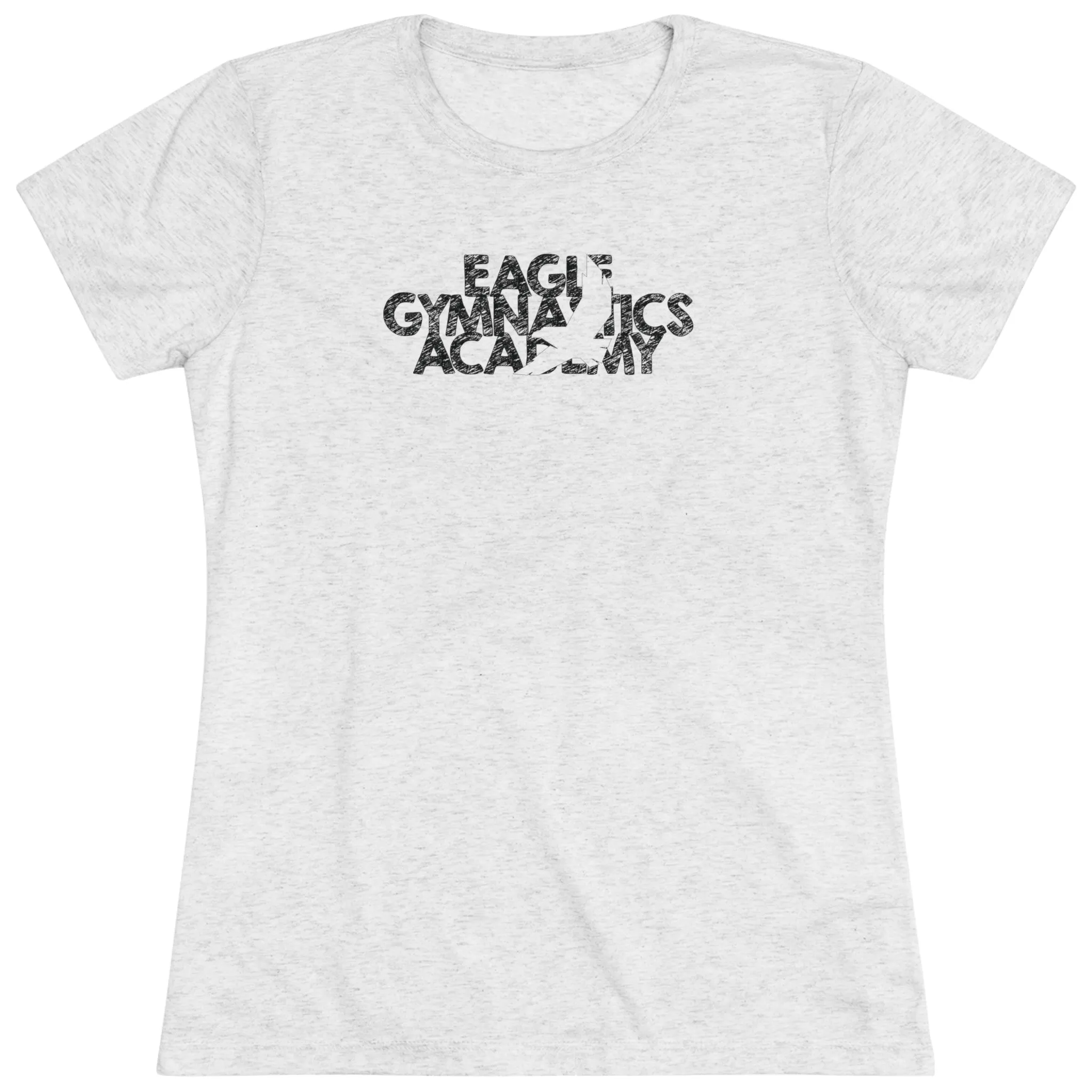 Eagle Gymnastics - Women's Trampoline & Tumbling Spine - Fitted T-Shirt