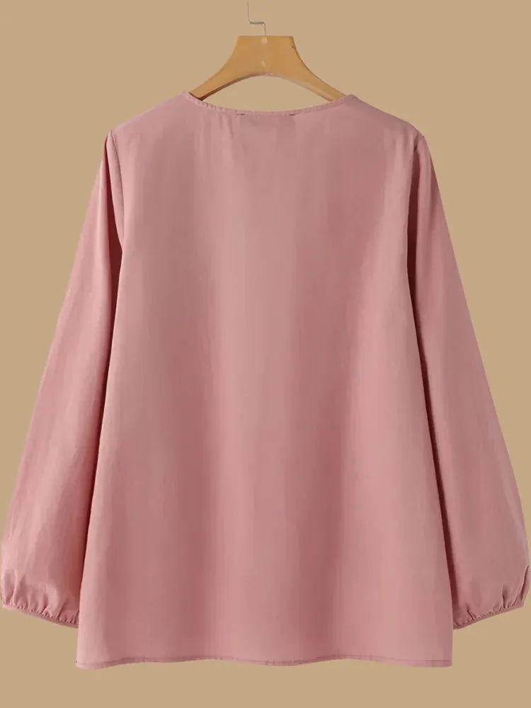 Ella | Button-Detail Blouse