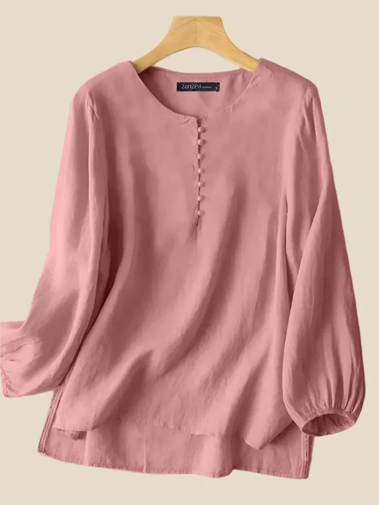 Ella | Button-Detail Blouse