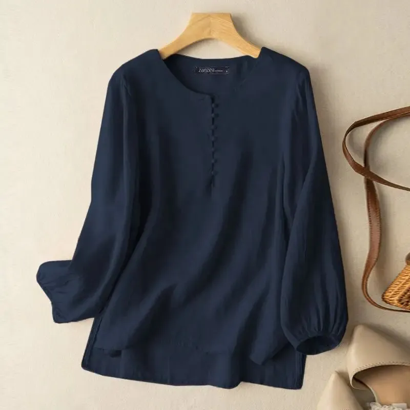 Ella | Button-Detail Blouse
