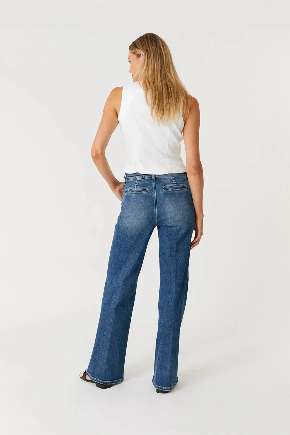 Ellis Denim Trouser - Blue Strand
