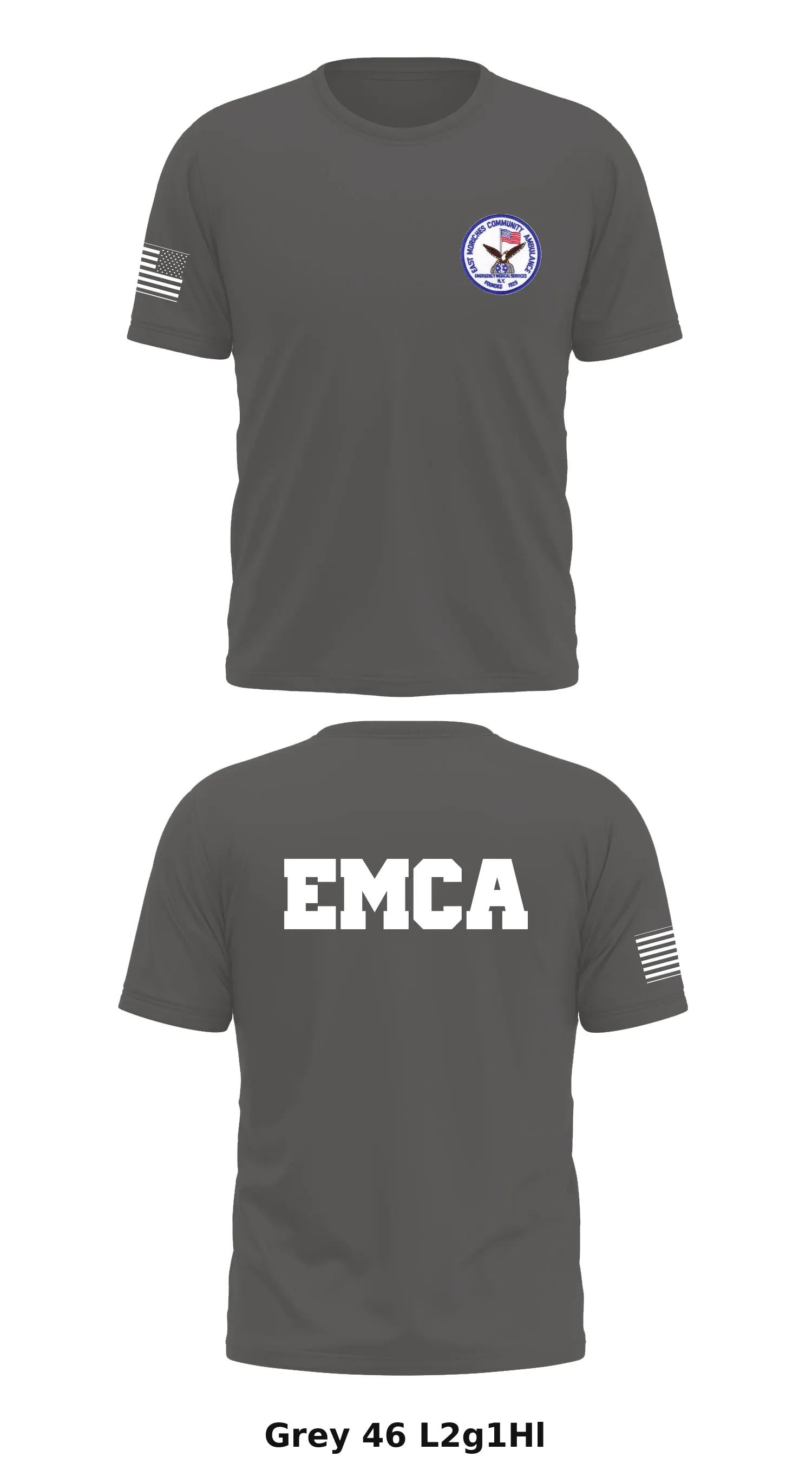 EMCA Store 1 Core Men's SS Performance Tee - L2g1Hl