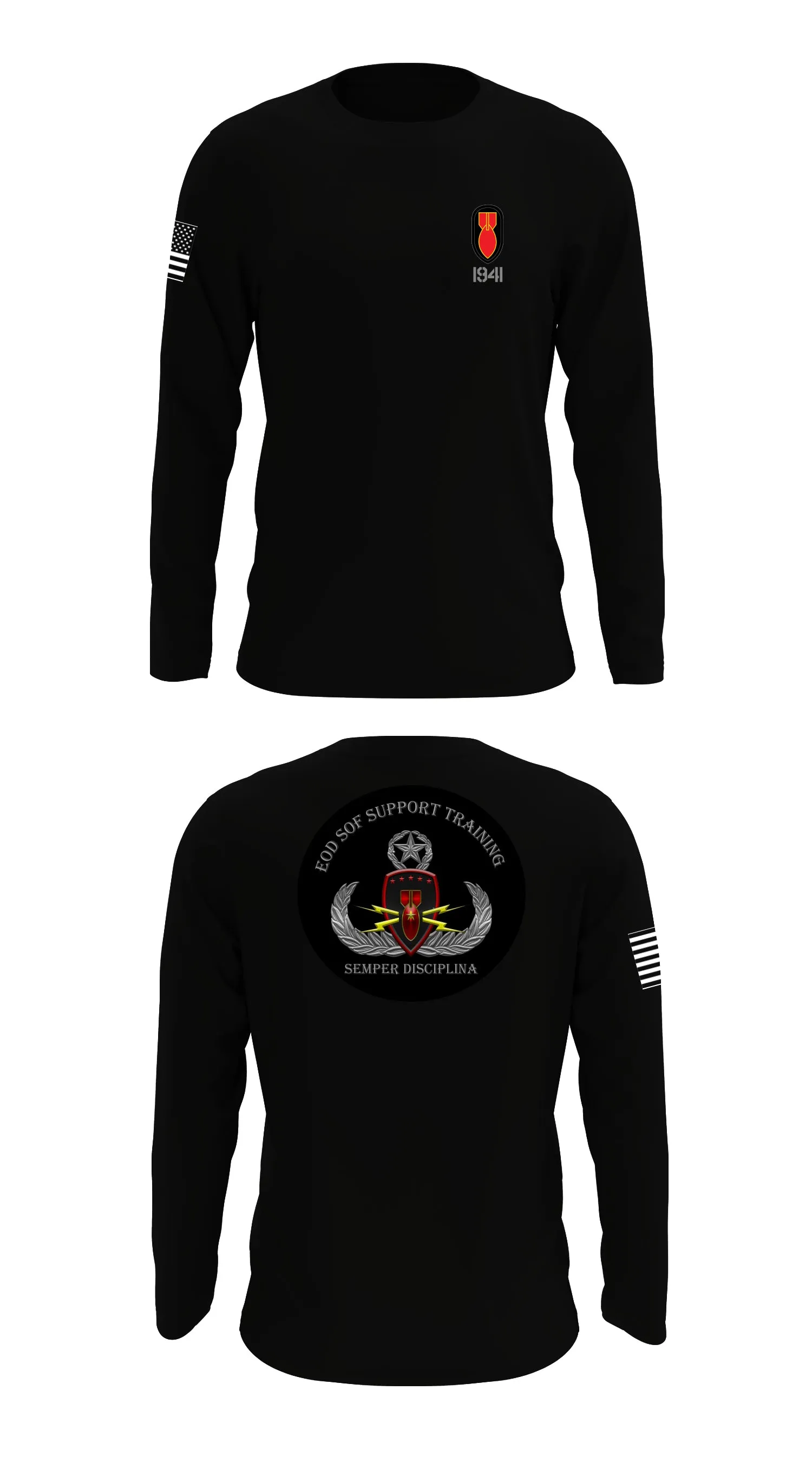 EOD SOF Support Training  Store 1 Core Men's LS Performance Tee - 43450806293