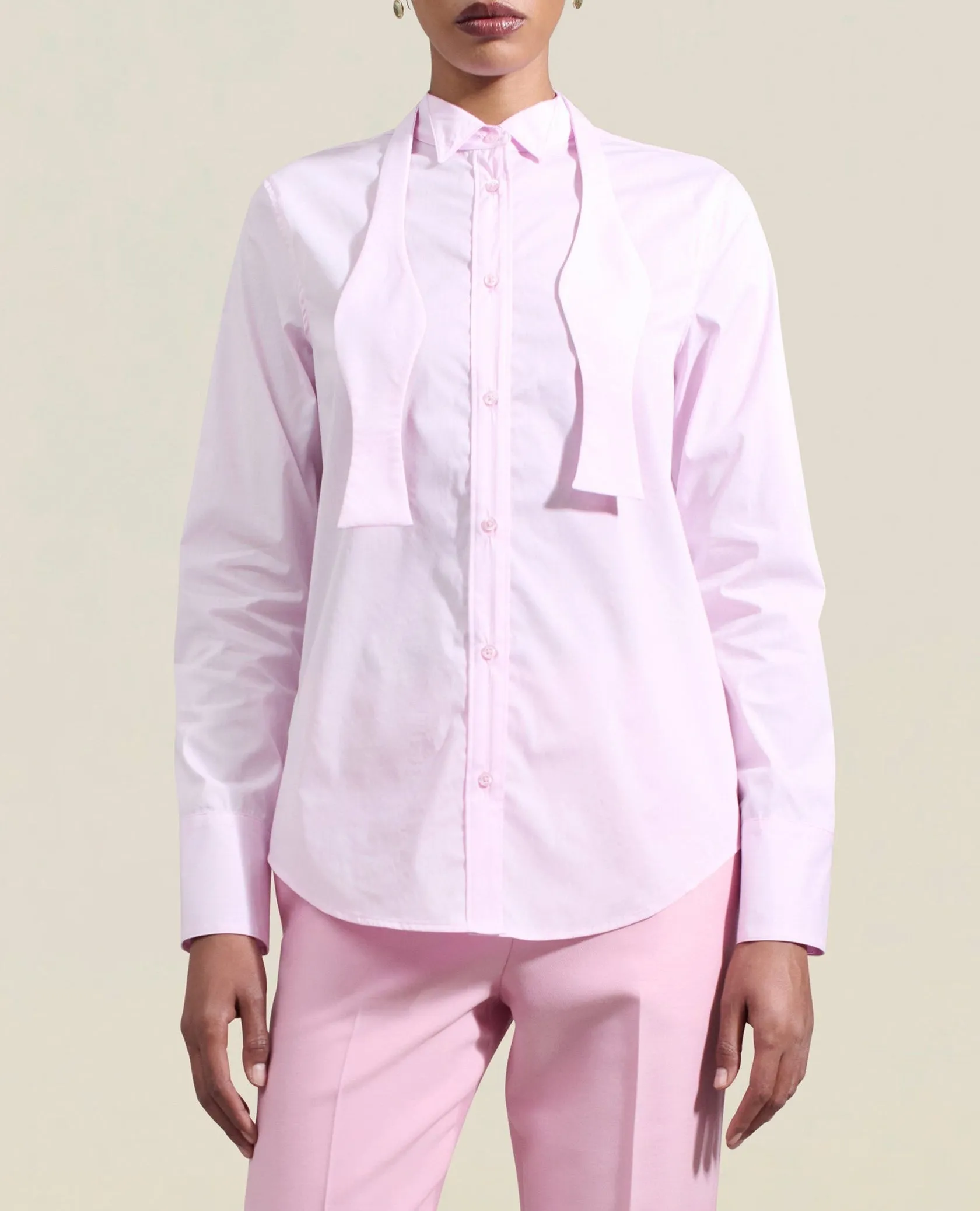 Esme Tuxedo Shirt Pink