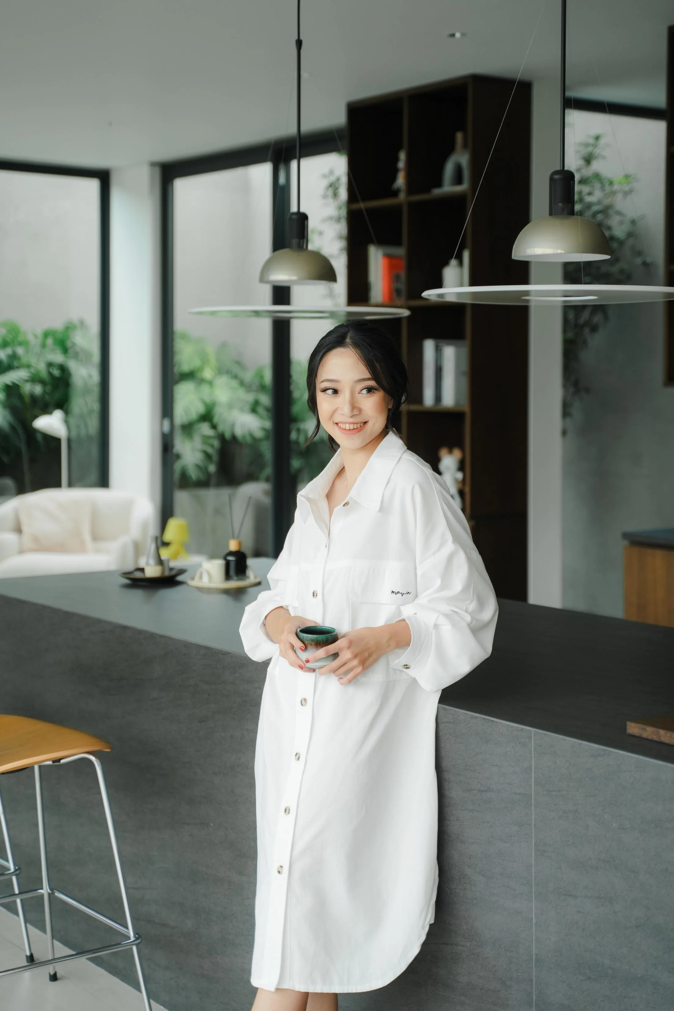 ETERNELLE SHIRTDRESS FOR HER IN SNOW WHITE