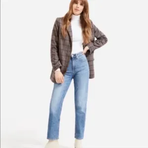 EVERLANE Womens High Rise Straight Ankle Jeans Blue Sz 26