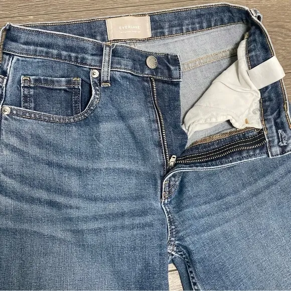 EVERLANE Womens High Rise Straight Ankle Jeans Blue Sz 26