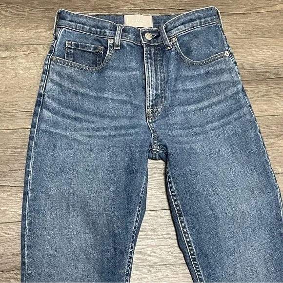 EVERLANE Womens High Rise Straight Ankle Jeans Blue Sz 26