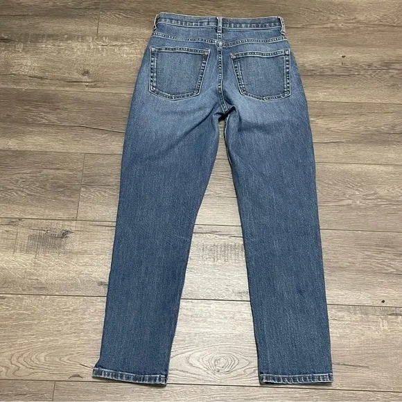 EVERLANE Womens High Rise Straight Ankle Jeans Blue Sz 26