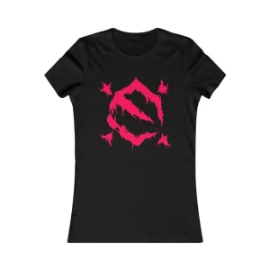 EZ MIL Womens Red Emblem Tee