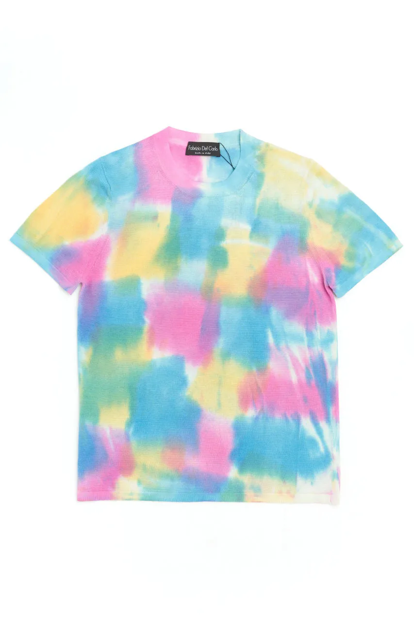 Fabrizio Del Carlo Knit Tee Rainbow Impressionismo