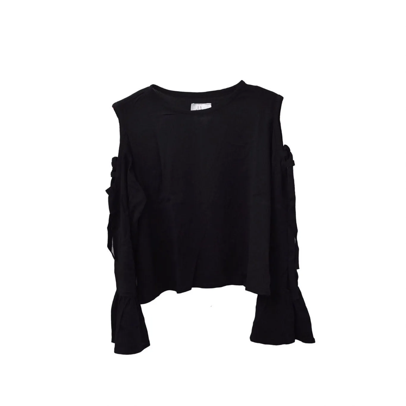 Fall I'm Here Top in Black
