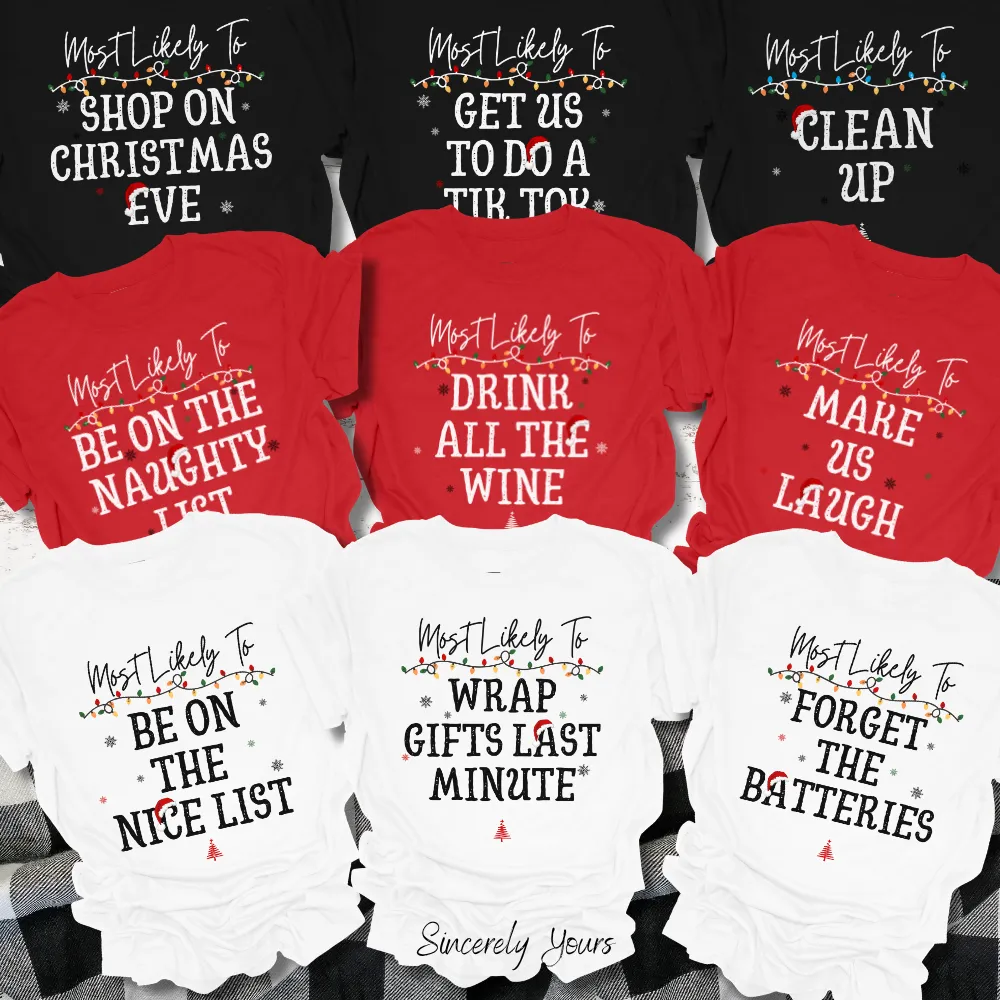 Family Holiday / Christmas Funny Matching Custom - Kids