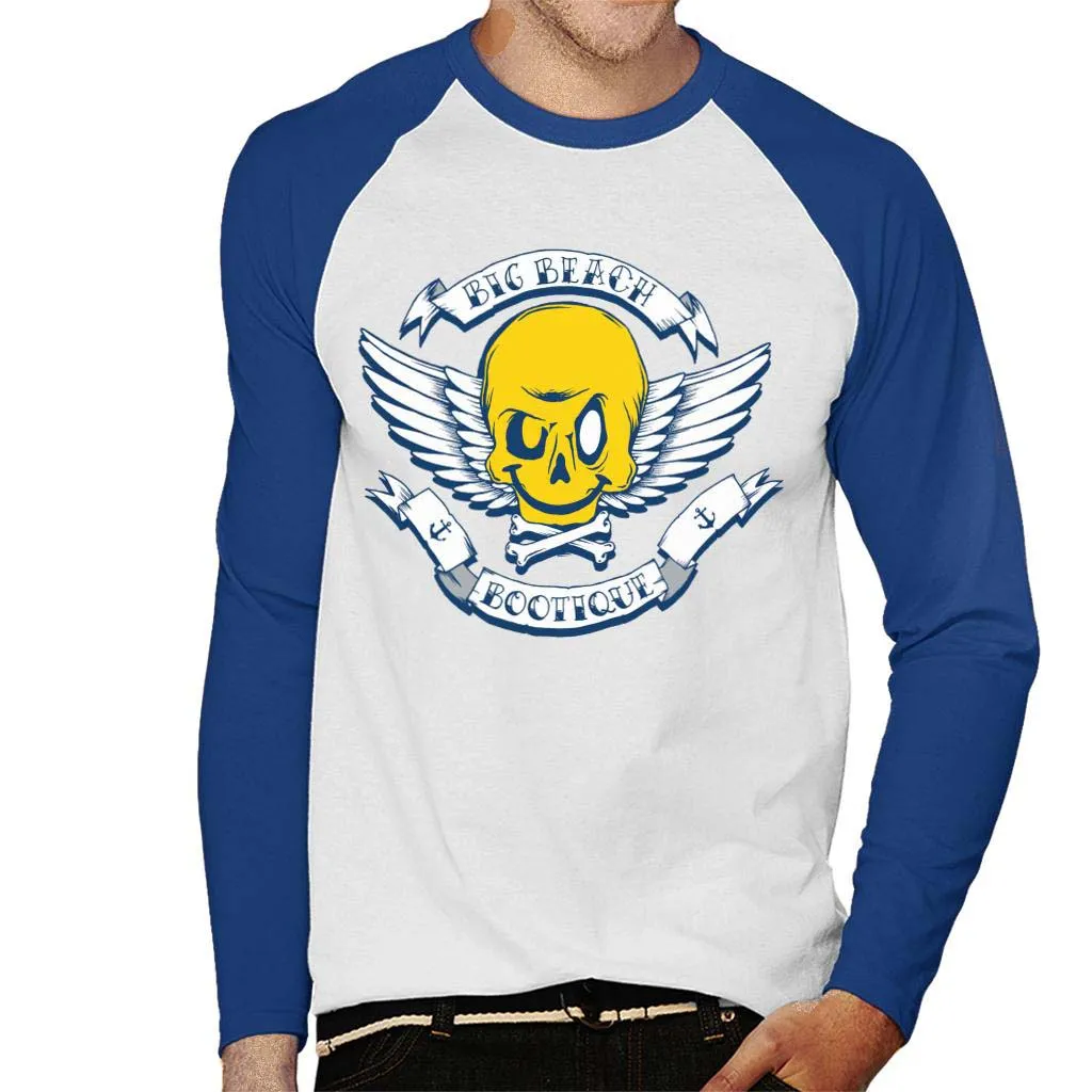 Fatboy Slim Big Beach Bootique Smiley Wings Men's Baseball Long Sleeved T-Shirt