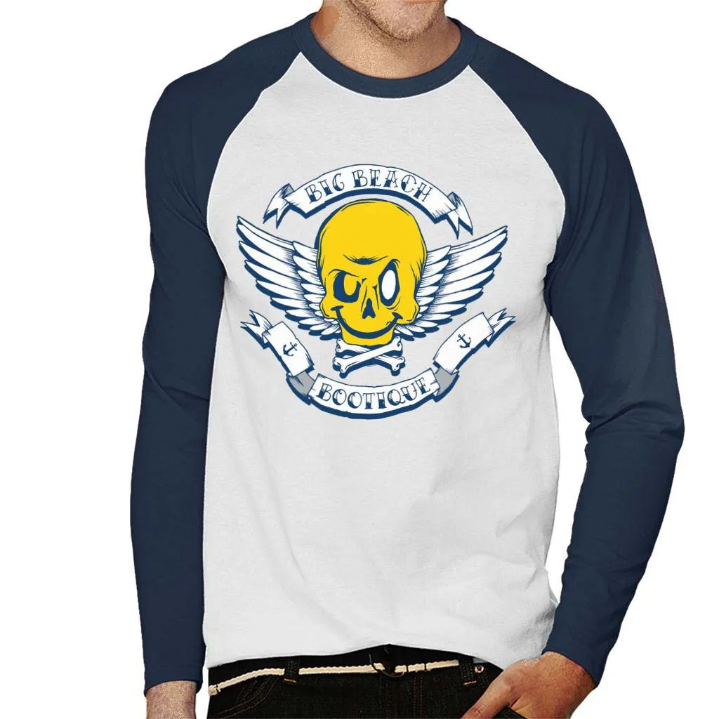 Fatboy Slim Big Beach Bootique Smiley Wings Men's Baseball Long Sleeved T-Shirt