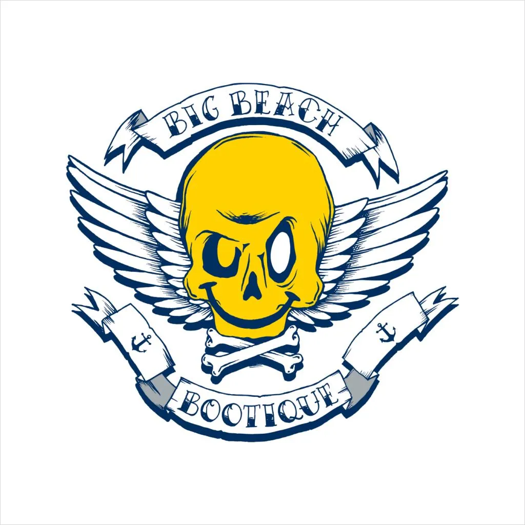 Fatboy Slim Big Beach Bootique Smiley Wings Men's Baseball Long Sleeved T-Shirt