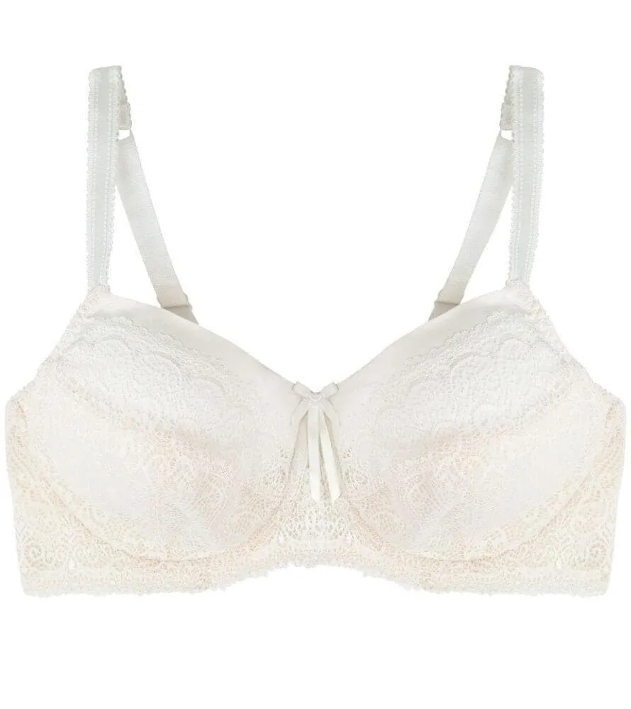 Fayreform Delicate Lace Underwire Bra - Ivory/Cream Tan