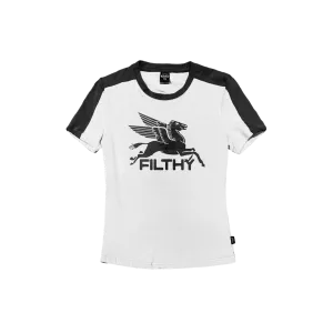 filthy® pegasus baby tee (white)