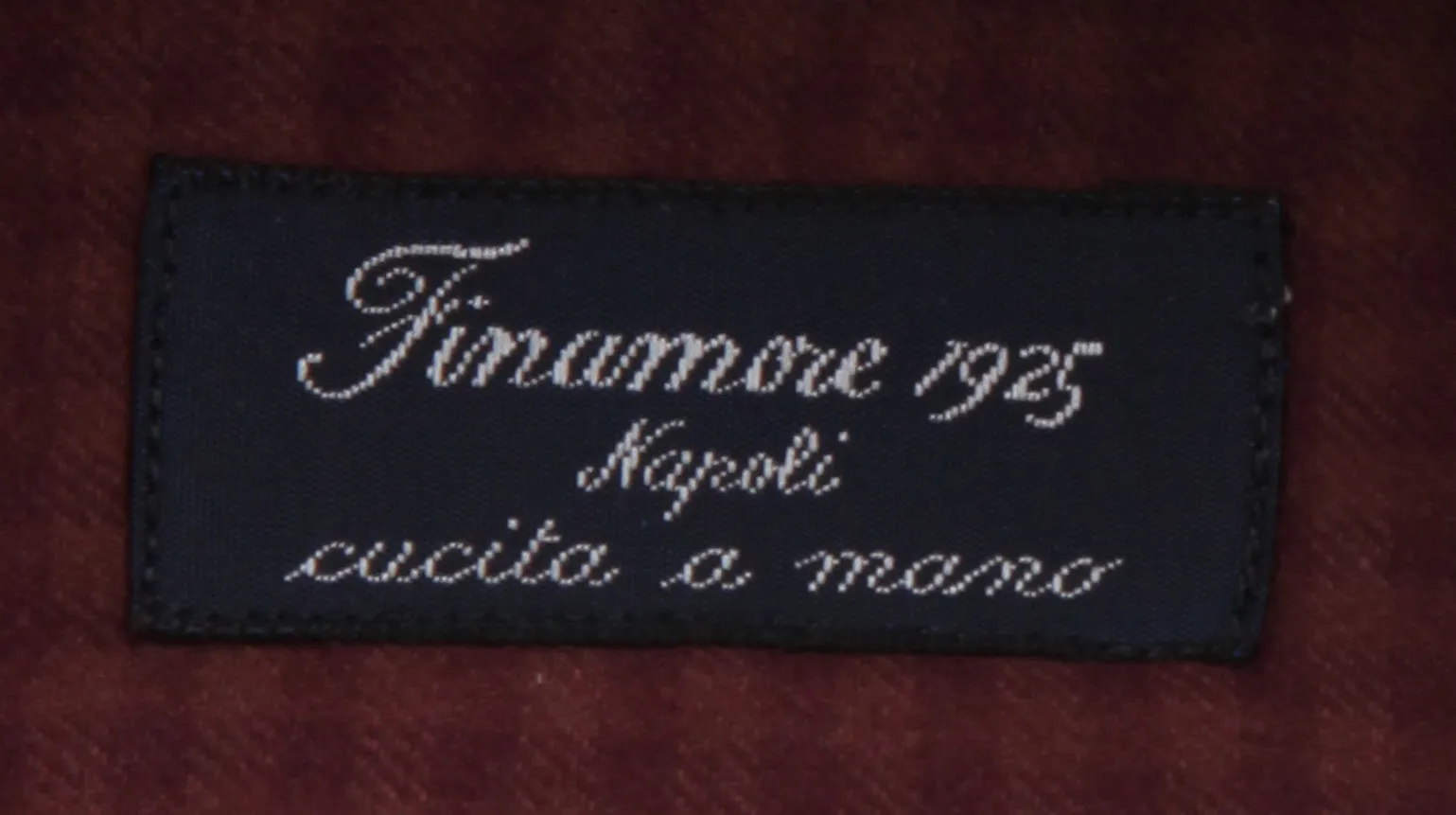 Finamore Napoli Burgundy Red Shirt - Slim