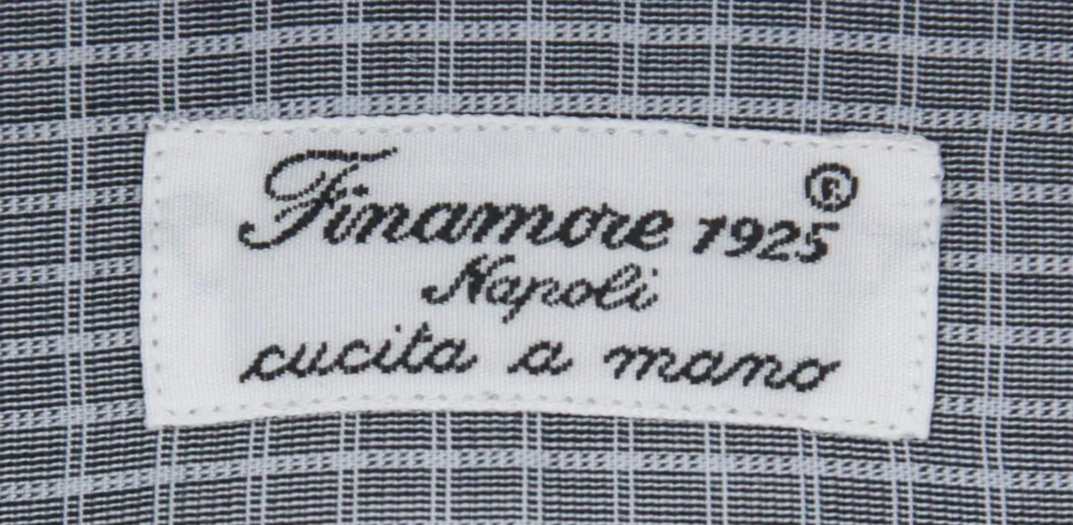 Finamore Napoli Gray Shirt - Extra Slim