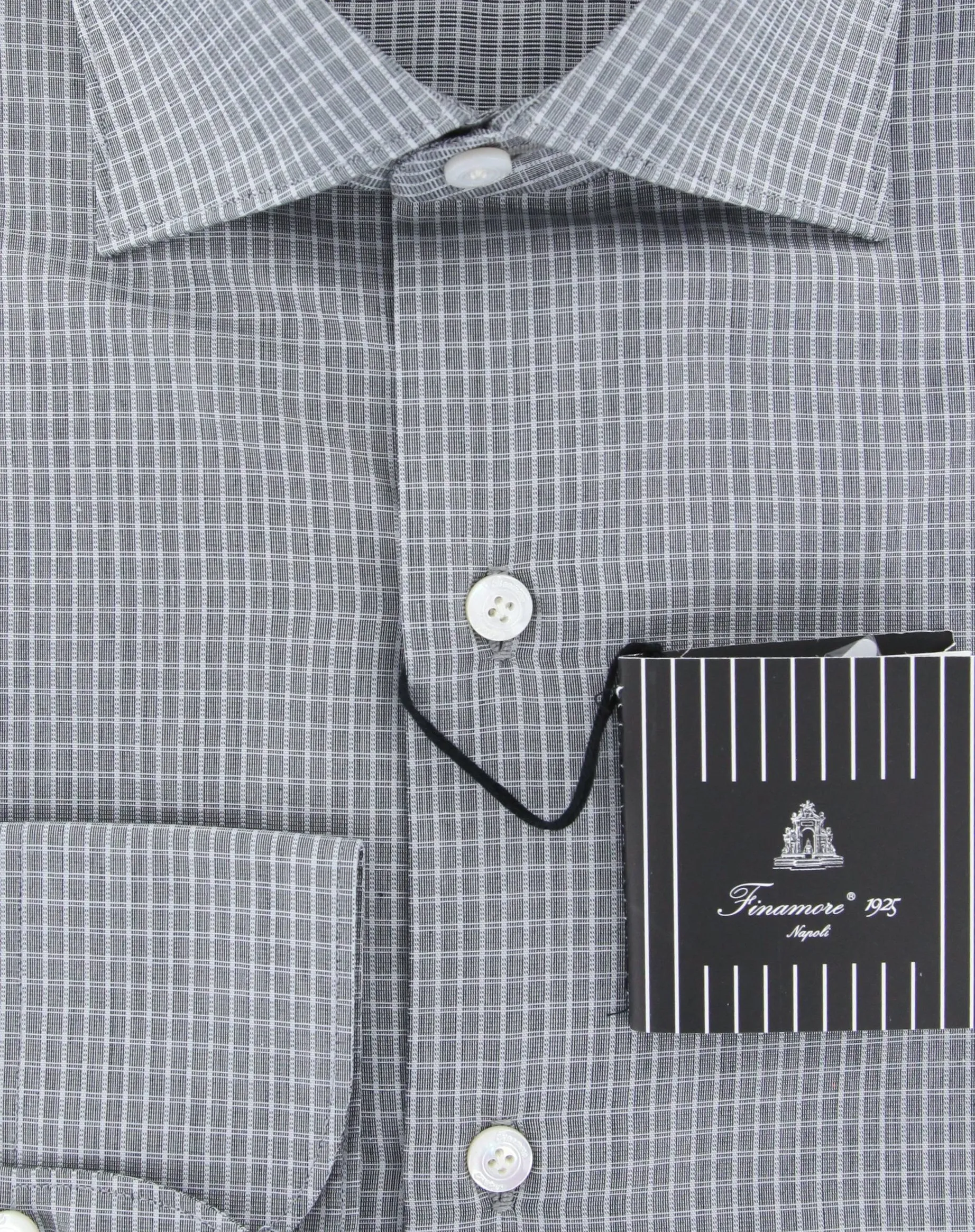 Finamore Napoli Gray Shirt - Extra Slim