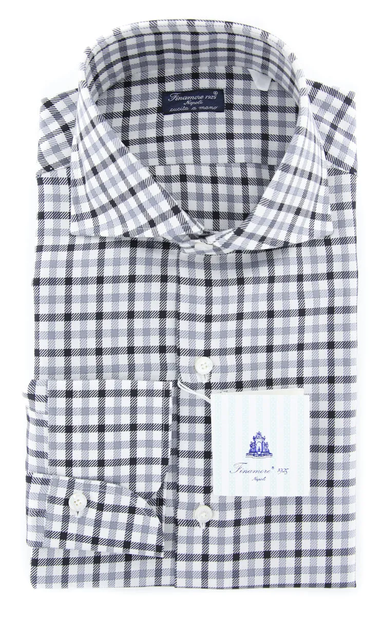 Finamore Napoli Gray Shirt - Slim