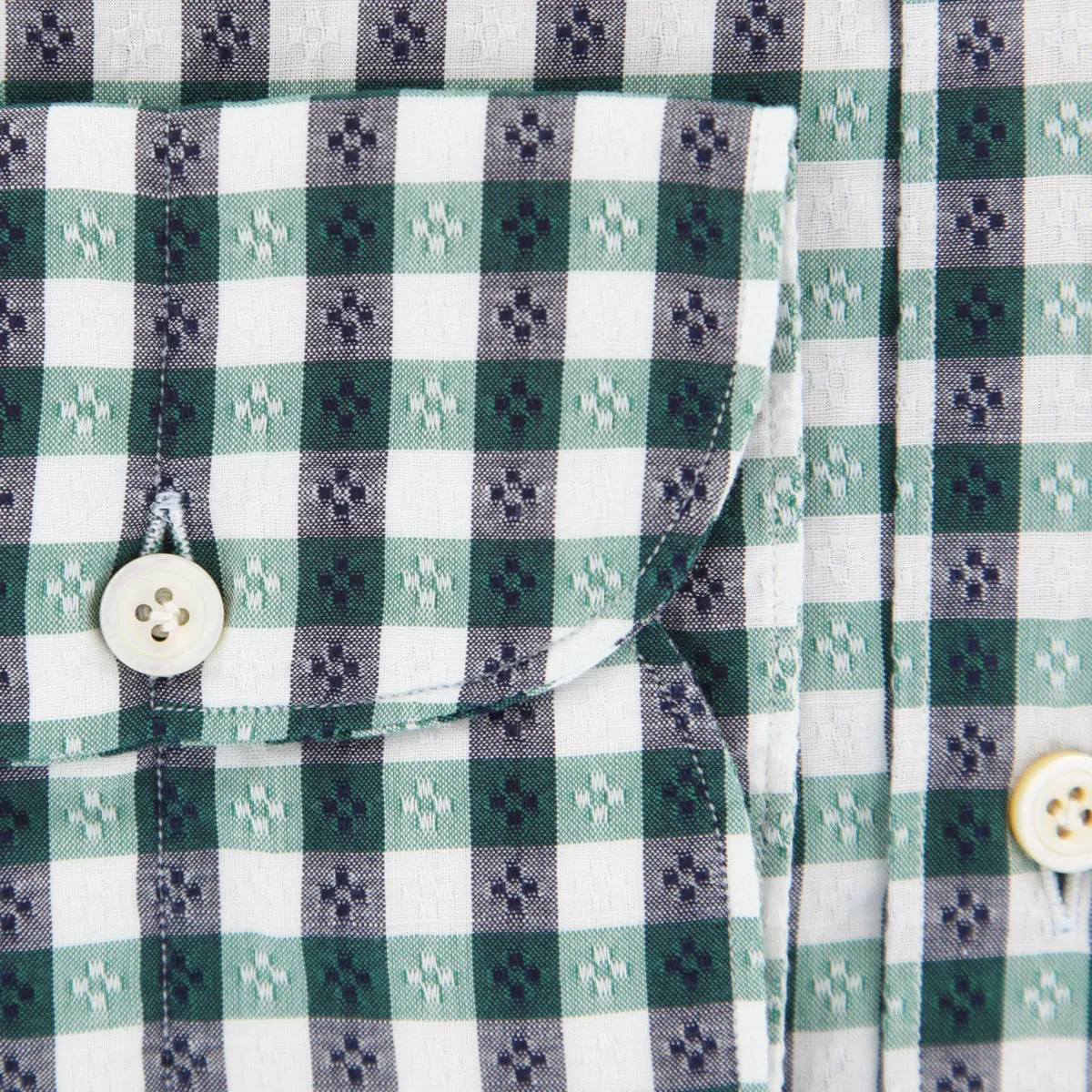 Finamore Napoli Green Shirt - Extra Slim