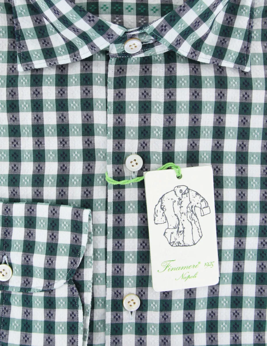 Finamore Napoli Green Shirt - Extra Slim